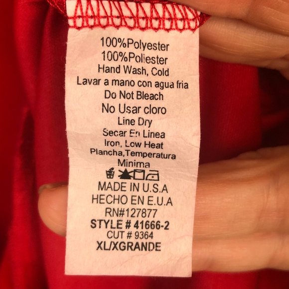 Lulu's Shifting Dears Red Dress V-Neck Split Sleeve Size XL - Picture 7 of 8